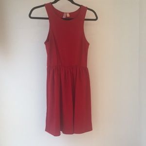 Red cotton dress